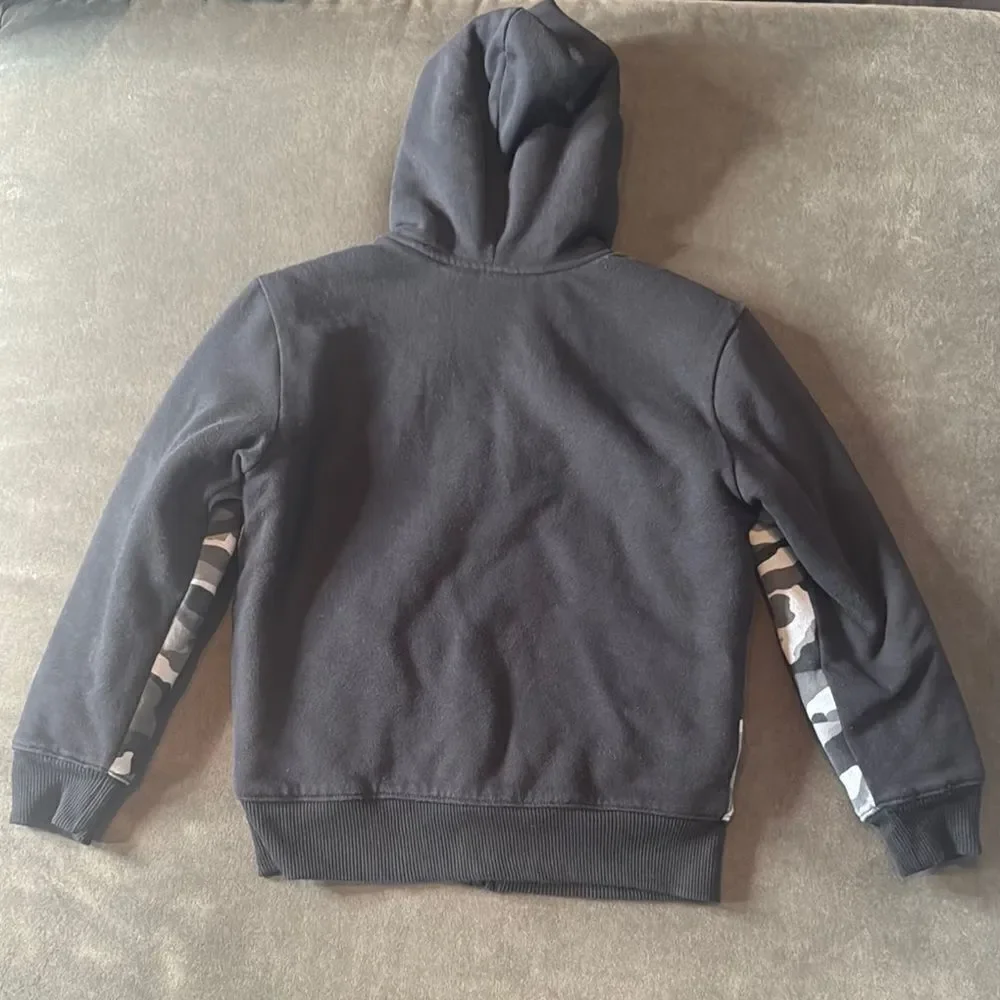 The Children’s Place Kids Camouflage Hoodie Sherpa Lined Full Zip Size M (7/8)